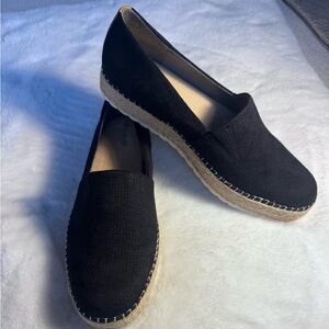Women’s Dr Scholl’s Black Sunday Espadrille Slip on Loafers Size 9.5